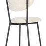Bizzotto Ludmilla Καρέκλα Υφασμάτινη Λευκή με Μαύρη Βάση 47a x 50b x 77.5h Κωδικός: 0743868